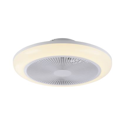 JUST LIGHT. 14623-16 - LED RGBW Stmívatelný stropní ventilátor se světlem BRENDA LED/22W/230V 3000-6000K pr. 46 cm bílá + dálkové ovládání