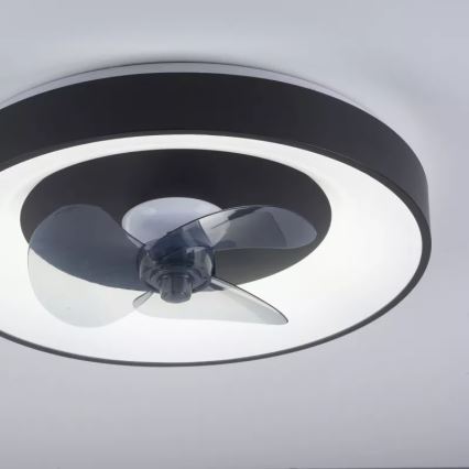 JUST LIGHT. 14644-18 - LED Stmívatelné stropní svítidlo s ventilátorem VENIKA LED/36W/230V pr. 48,6 cm 2700-5000K + dálkové ovládání
