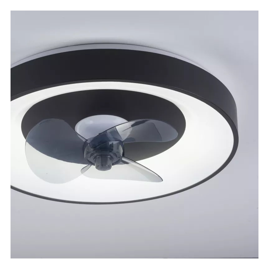 JUST LIGHT. 14644-18 - LED Stmívatelné stropní svítidlo s ventilátorem VENIKA LED/36W/230V pr. 48,6 cm 2700-5000K + dálkové ovládání
