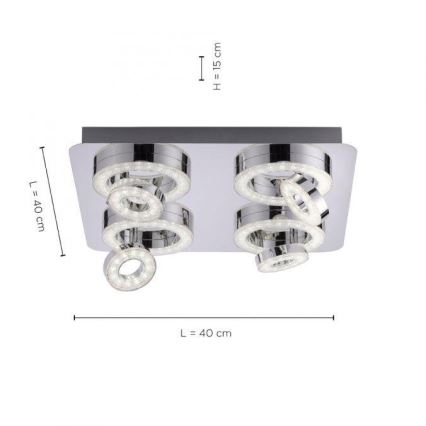 JUST LIGHT. 14662-17 - LED RGBW Stmívatelné bodové svítidlo TIM LOLASMART 4xLED/5,9/230V 2700-5000K + dálkové ovládání