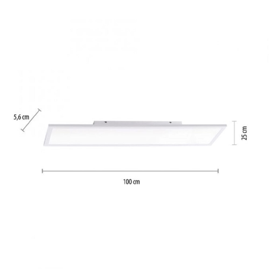 JUST LIGHT. 14682-16 - LED RGBW Stmívatelný přisazený panel LOLA FLAT LED/28,5W/230V 2700-5000K + dálkové ovládání