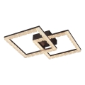 JUST LIGHT. 14732-18 - LED Stropní svítidlo GLITRA LED/17,5W/230V 37,6x37,6 cm černá