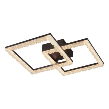 JUST LIGHT. 14732-18 - LED Stropní svítidlo GLITRA LED/17,5W/230V 37,6x37,6 cm černá