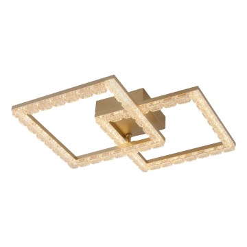 JUST LIGHT. 14732-60 - LED Stropní svítidlo GLITRA LED/17,5W/230V 37,6x37,6 cm zlatá