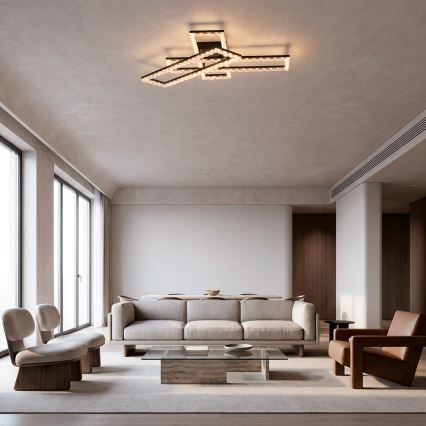 JUST LIGHT. 14733-18 - LED Stropní svítidlo GLITRA LED/35W/230V 57,25x72,05 cm černá