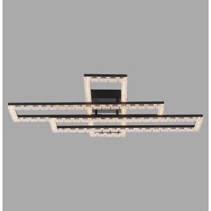 JUST LIGHT. 14733-18 - LED Stropní svítidlo GLITRA LED/35W/230V 57,25x72,05 cm černá