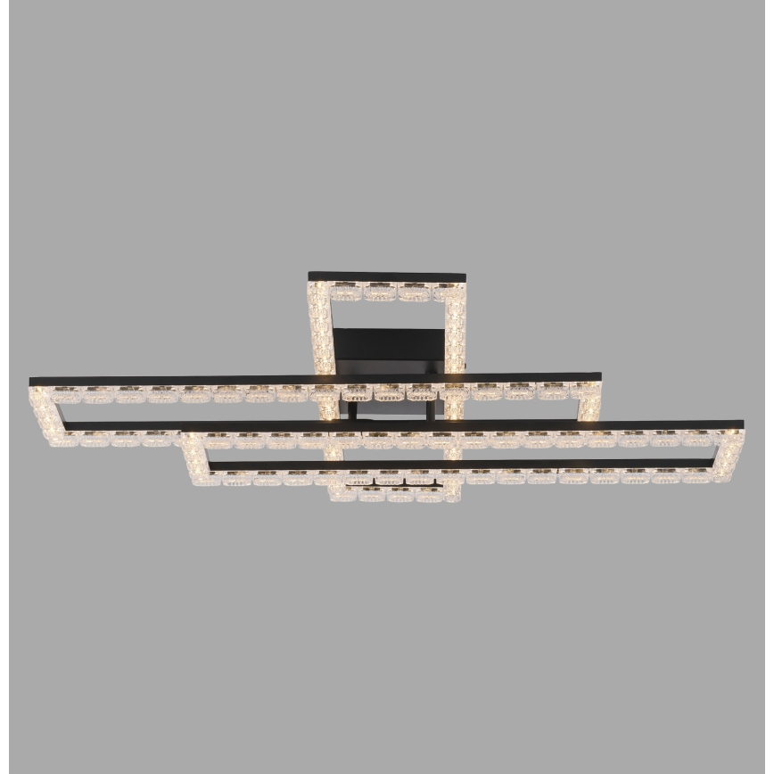 JUST LIGHT. 14733-18 - LED Stropní svítidlo GLITRA LED/35W/230V 57,25x72,05 cm černá