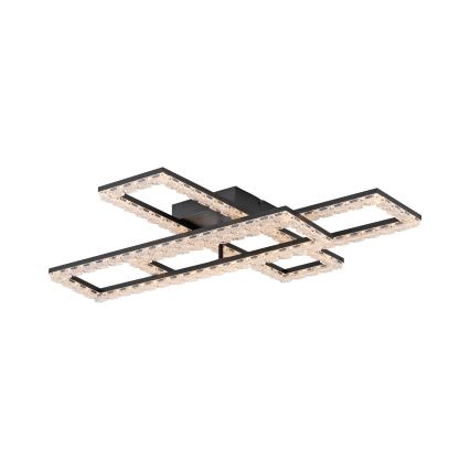 JUST LIGHT. 14733-18 - LED Stropní svítidlo GLITRA LED/35W/230V 57,25x72,05 cm černá