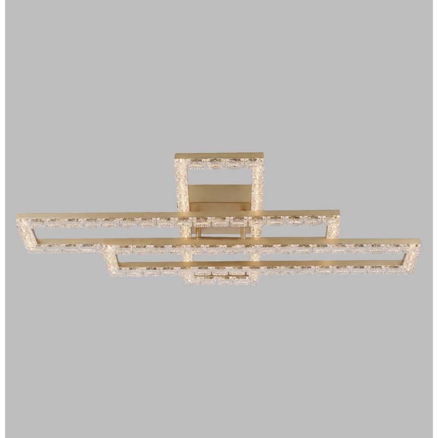 JUST LIGHT. 14733-60 - LED Stropní svítidlo GLITRA LED/35W/230V 57,25x72,05 cm zlatá