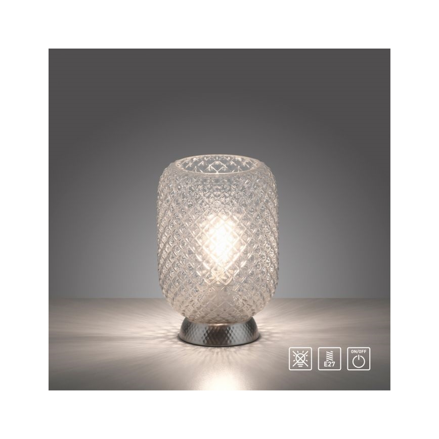 JUST LIGHT. 14906-55 - Stolní lampa REISHI 1xE27/40W/230V matný chrom