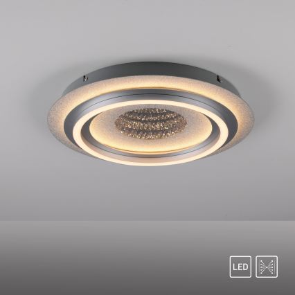 JUST LIGHT. 15089-21 - LED Stropní svítidlo CICHIO LED/36W/230V pr. 40 cm matný chrom