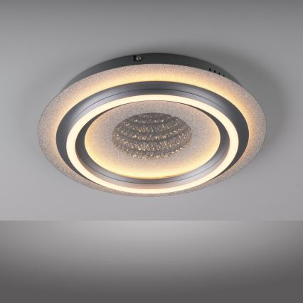 JUST LIGHT. 15089-21 - LED Stropní svítidlo CICHIO LED/36W/230V pr. 40 cm matný chrom