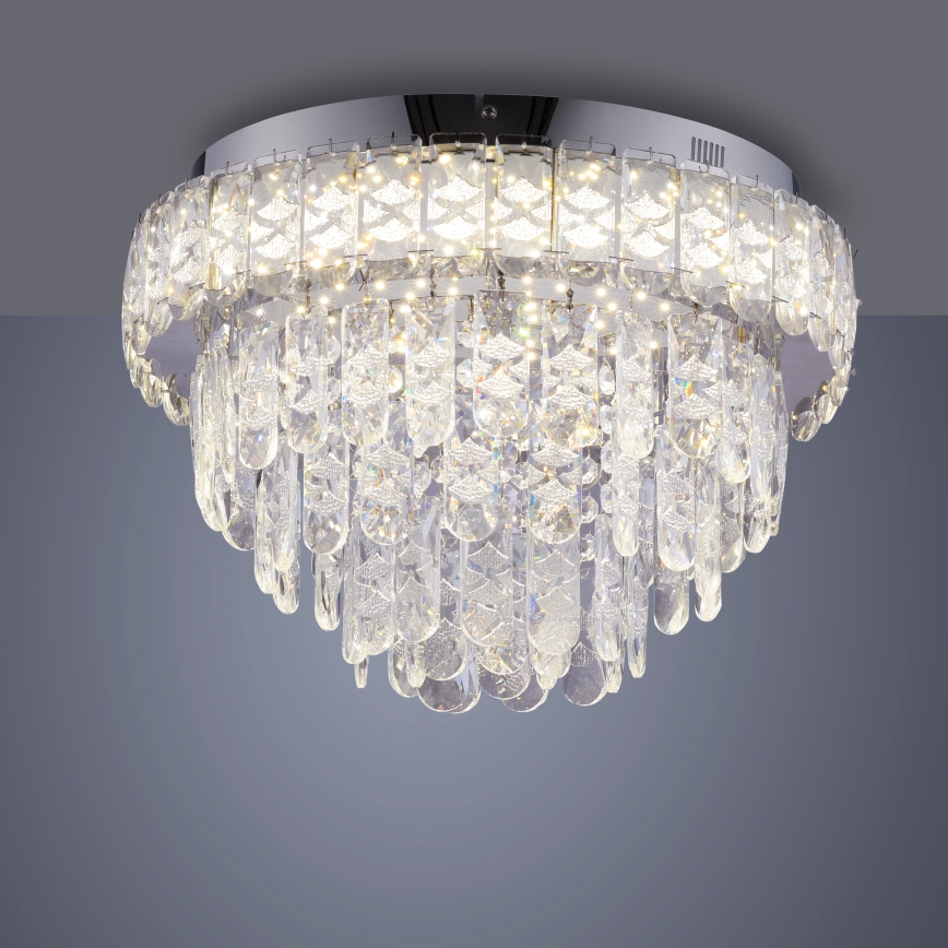 JUST LIGHT. 15092-17 - LED Stropní svítidlo KULUNKA LED/33W/230V pr. 38 cm lesklý chrom