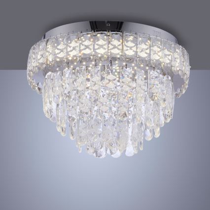 JUST LIGHT. 15092-17 - LED Stropní svítidlo KULUNKA LED/33W/230V pr. 38 cm lesklý chrom