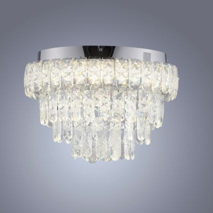 JUST LIGHT. 15092-17 - LED Stropní svítidlo KULUNKA LED/33W/230V pr. 38 cm lesklý chrom