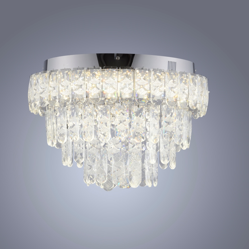 JUST LIGHT. 15092-17 - LED Stropní svítidlo KULUNKA LED/33W/230V pr. 38 cm lesklý chrom