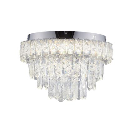 JUST LIGHT. 15092-17 - LED Stropní svítidlo KULUNKA LED/33W/230V pr. 38 cm lesklý chrom