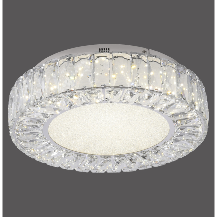 JUST LIGHT. 15221-17 - LED Stropní svítidlo KULUNKA LED/32W/230V pr. 37 cm lesklý chrom