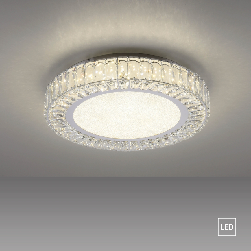 JUST LIGHT. 15222-17 - LED Stropní svítidlo KULUNKA LED/46W/230V pr. 50 cm lesklý chrom