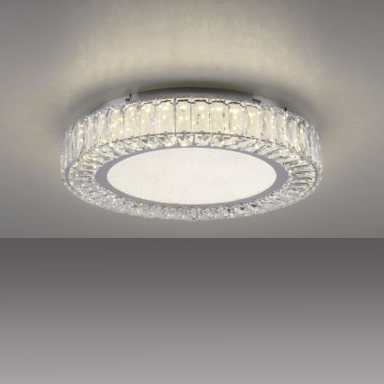 JUST LIGHT. 15222-17 - LED Stropní svítidlo KULUNKA LED/46W/230V pr. 50 cm lesklý chrom
