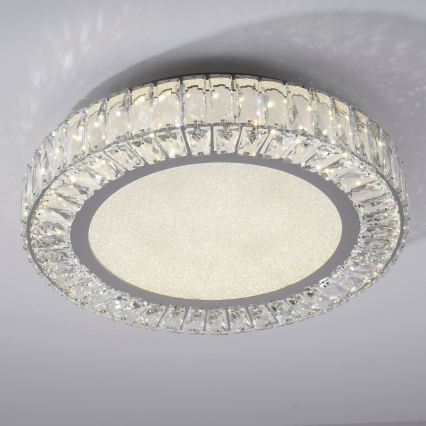 JUST LIGHT. 15222-17 - LED Stropní svítidlo KULUNKA LED/46W/230V pr. 50 cm lesklý chrom