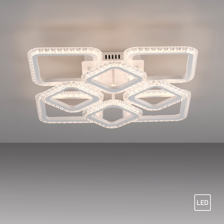JUST LIGHT. 15269-16 - LED Stropní svítidlo CRYSTALLO LED/43,5W/230V 49x49 cm bílá