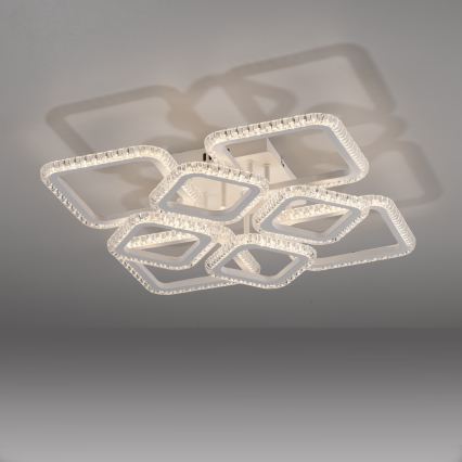 JUST LIGHT. 15269-16 - LED Stropní svítidlo CRYSTALLO LED/43,5W/230V 49x49 cm bílá