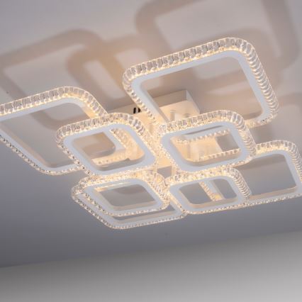 JUST LIGHT. 15269-16 - LED Stropní svítidlo CRYSTALLO LED/43,5W/230V 49x49 cm bílá