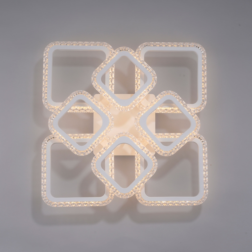 JUST LIGHT. 15269-16 - LED Stropní svítidlo CRYSTALLO LED/43,5W/230V 49x49 cm bílá