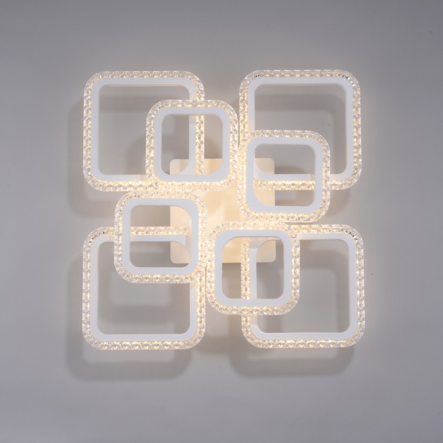JUST LIGHT. 15269-16 - LED Stropní svítidlo CRYSTALLO LED/43,5W/230V 49x49 cm bílá