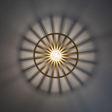 JUST LIGHT. 15635-60 - Stropní svítidlo SPIKE 1xE27/40W/230V pr. 30 cm mosaz