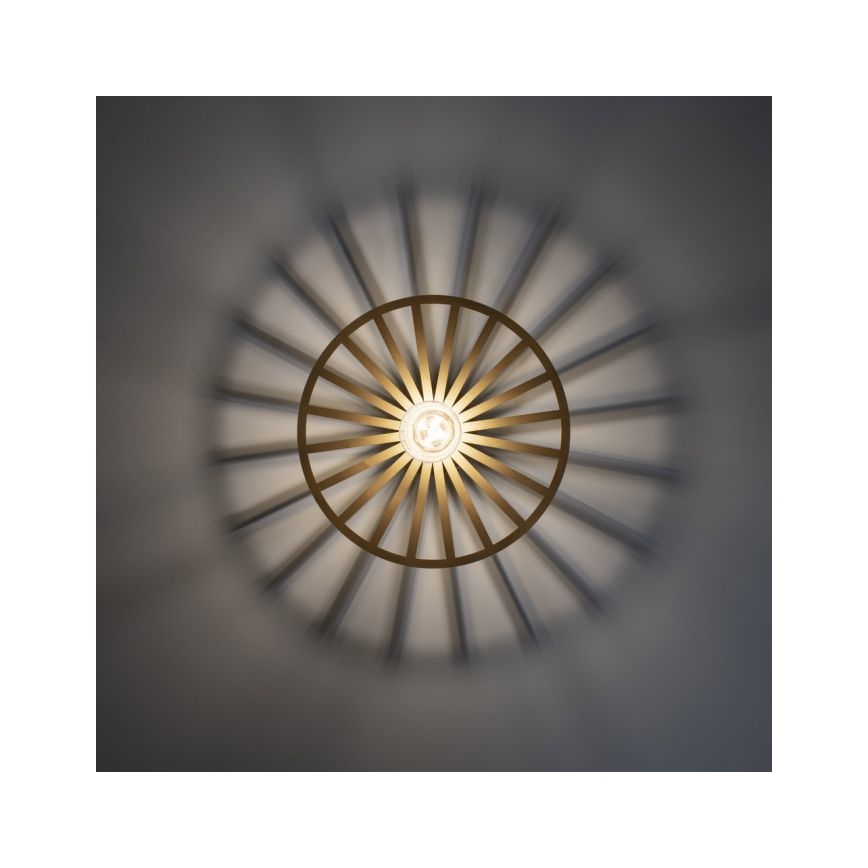 JUST LIGHT. 15635-60 - Stropní svítidlo SPIKE 1xE27/40W/230V pr. 30 cm mosaz