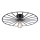 JUST LIGHT. 15636-18 - Stropní svítidlo SPIKE 1xE27/40W/230V pr. 50 cm černá