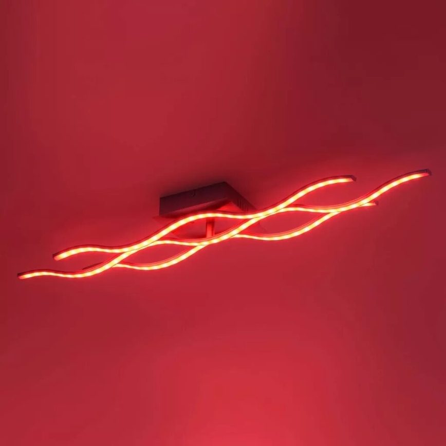 JUST LIGHT. 16266-55 - LED RGB Stmívatelné stropní svítidlo LOLA WAVE LED/30W/230V 2700-5000K + dálkové ovládání