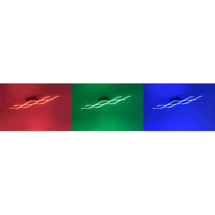 JUST LIGHT. 16266-55 - LED RGB Stmívatelné stropní svítidlo LOLA WAVE LED/30W/230V 2700-5000K + dálkové ovládání