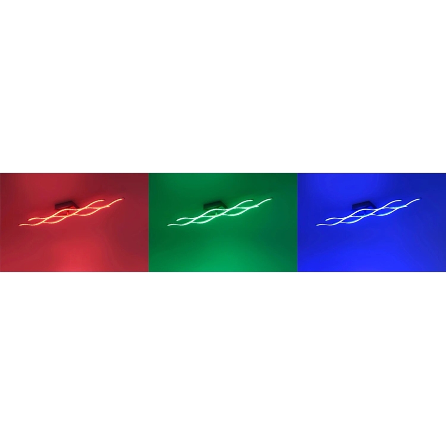 JUST LIGHT. 16266-55 - LED RGB Stmívatelné stropní svítidlo LOLA WAVE LED/30W/230V 2700-5000K + dálkové ovládání