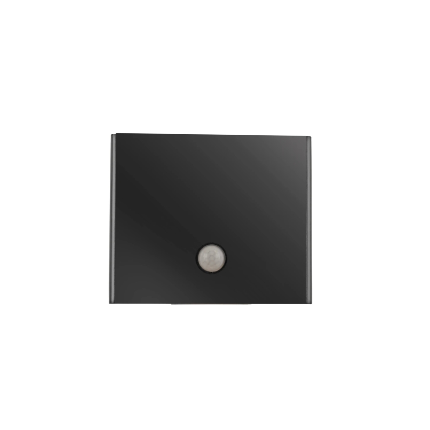 JUST LIGHT. 19471-18 - LED Venkovní nástěnné svítidlo se senzorem AMIN 2xLED/1,25W/3,7V 4400mAh IP44 černá