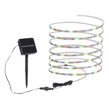 JUST LIGHT. 19971-18 - LED RGB Solární pásek TEANIA LED/3,7V 5 m 1200 mAh IP44 černá