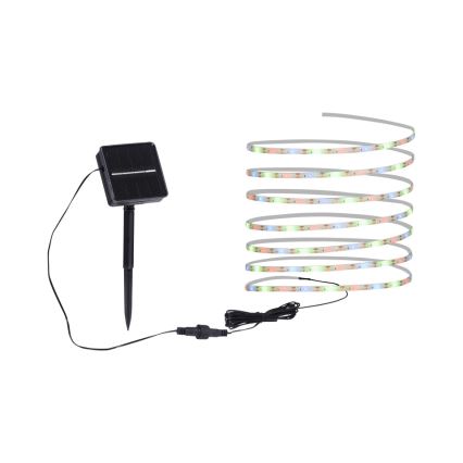 JUST LIGHT. 19971-18 - LED RGB Solární pásek TEANIA LED/3,7V 5 m 1200 mAh IP44 černá