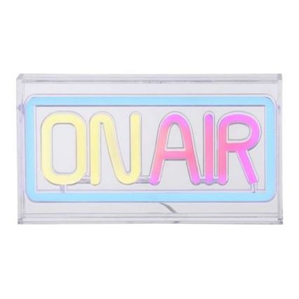 JUST LIGHT. 85013-70 - LED Neonová stolní dekorace NEON LED/4W/5V On Air