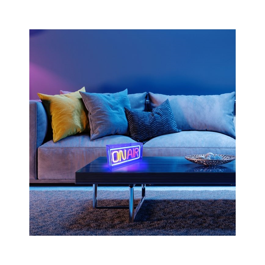 JUST LIGHT. 85013-70 - LED Neonová stolní dekorace NEON LED/4W/5V On Air