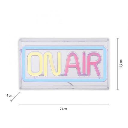 JUST LIGHT. 85013-70 - LED Neonová stolní dekorace NEON LED/4W/5V On Air
