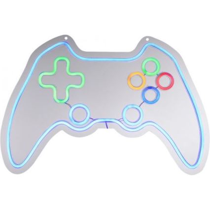 JUST LIGHT. 85022-70 - LED Neonová nástěnná dekorace NEON 1xLED/6,5W/5V gamer
