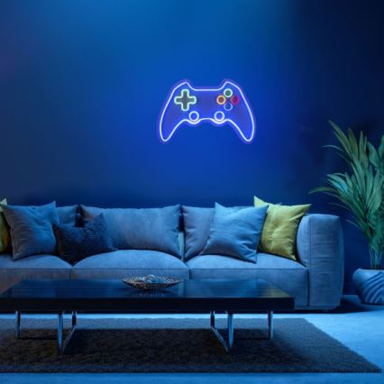 JUST LIGHT. 85022-70 - LED Neonová nástěnná dekorace NEON 1xLED/6,5W/5V gamer