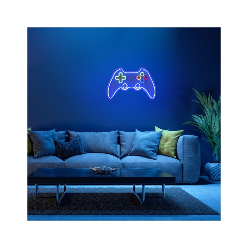 JUST LIGHT. 85022-70 - LED Neonová nástěnná dekorace NEON 1xLED/6,5W/5V gamer