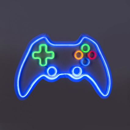 JUST LIGHT. 85022-70 - LED Neonová nástěnná dekorace NEON 1xLED/6,5W/5V gamer