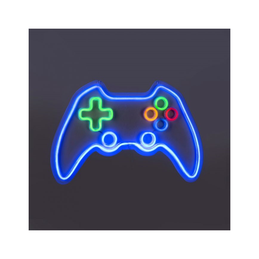 JUST LIGHT. 85022-70 - LED Neonová nástěnná dekorace NEON 1xLED/6,5W/5V gamer