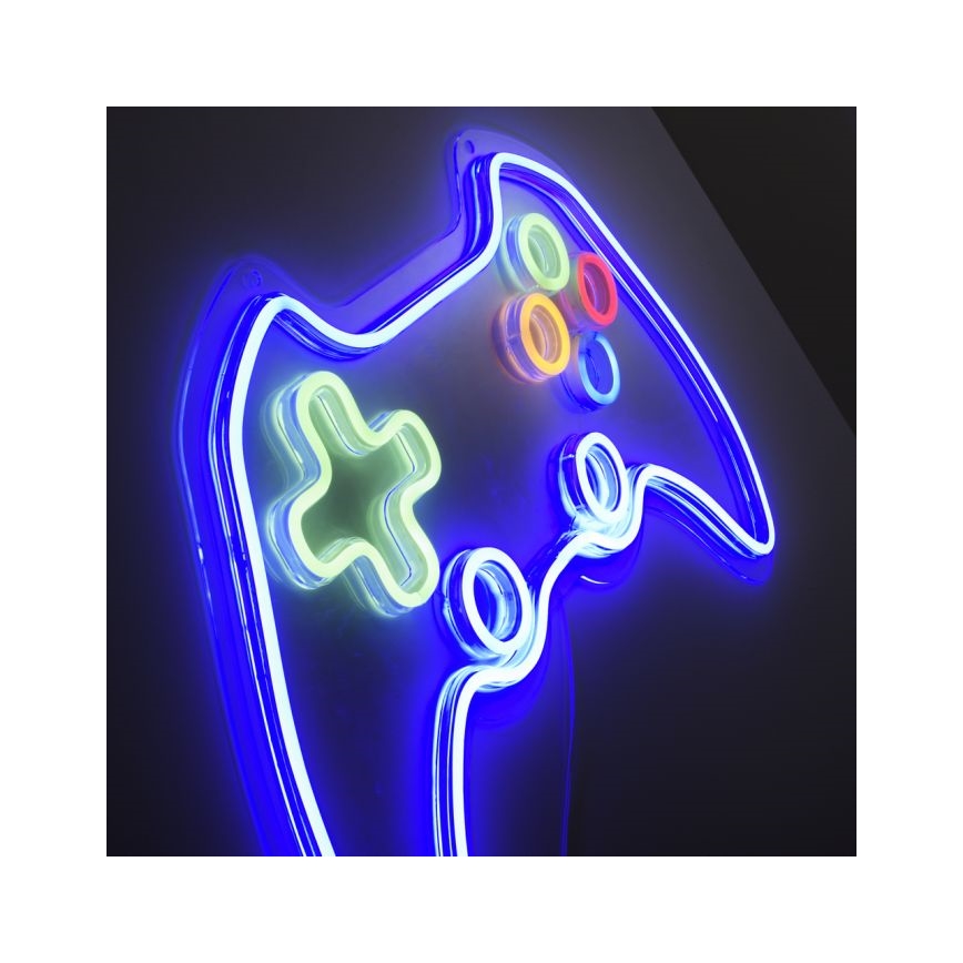 JUST LIGHT. 85022-70 - LED Neonová nástěnná dekorace NEON 1xLED/6,5W/5V gamer