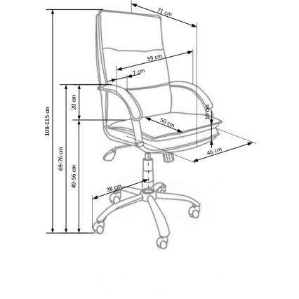 Kancelářská židle LOMI černá