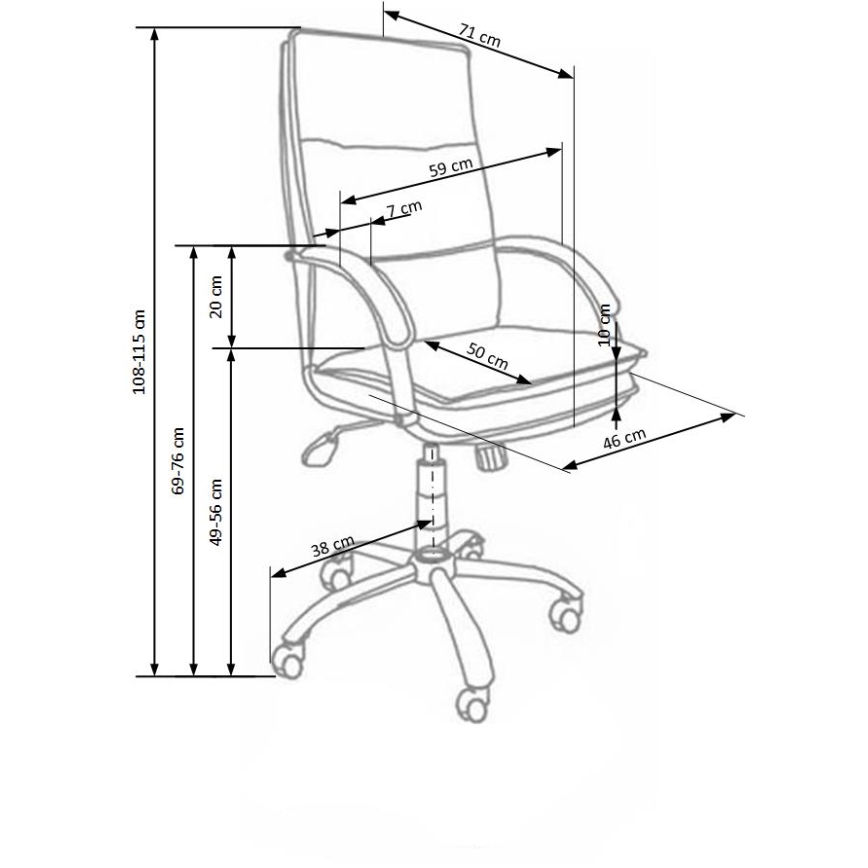 Kancelářská židle LOMI černá